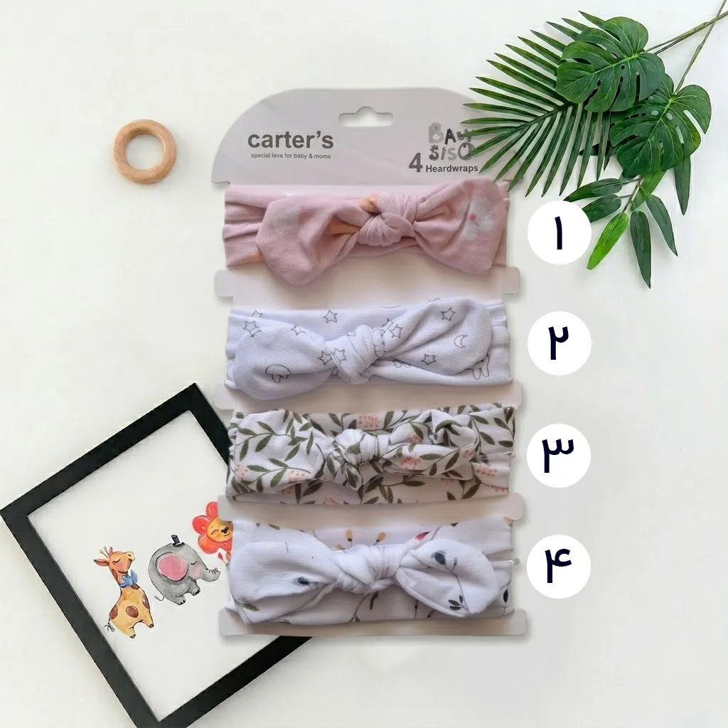 طرح های هدبند دخترانه وارداتی برند کارترز کد 10553