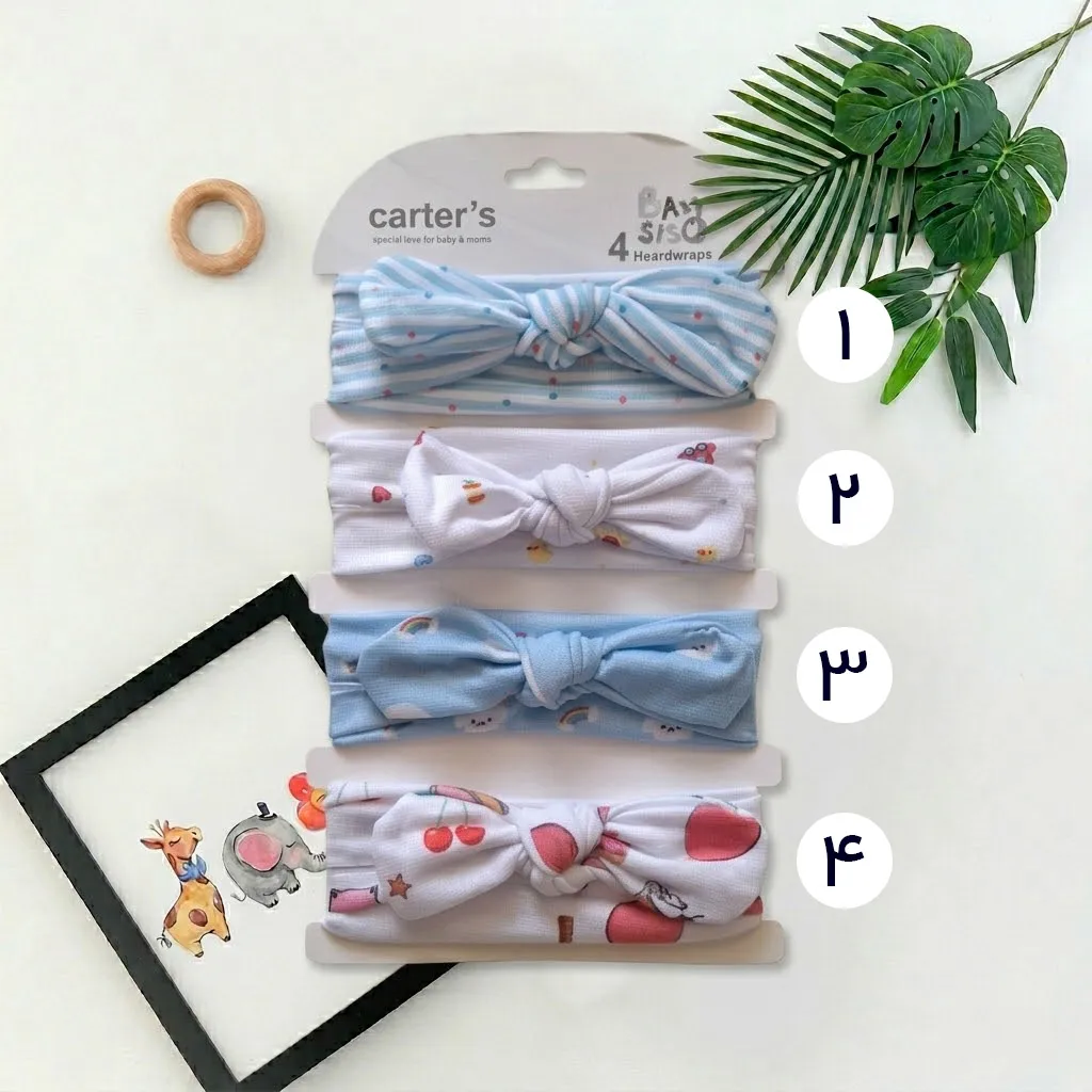 طرح های هدبند دخترانه وارداتی برند کارترز کد 10554