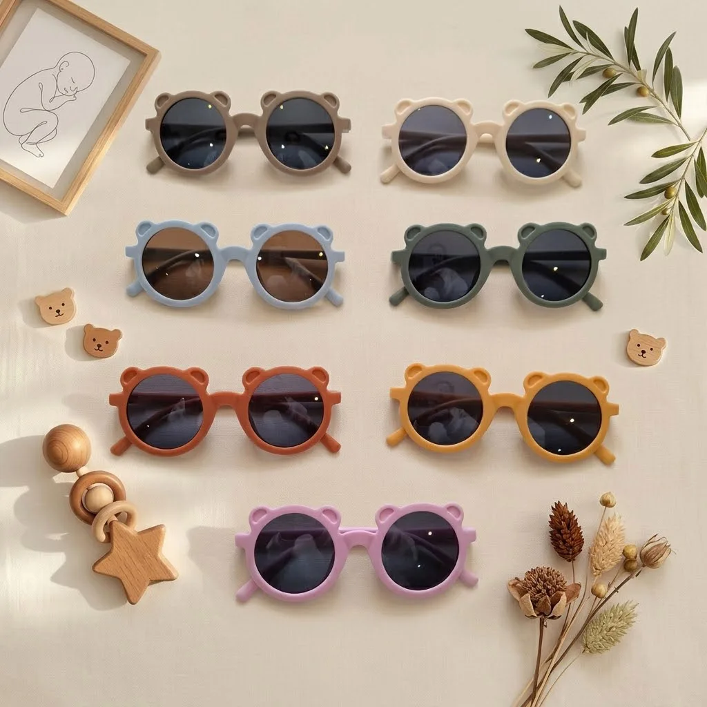 عینک دودی بچگانه کائوچویی مدل تدی کد 10630