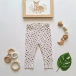 لگ نوزادی وارداتی طرح پلنگی رنگ کرم برند H&M