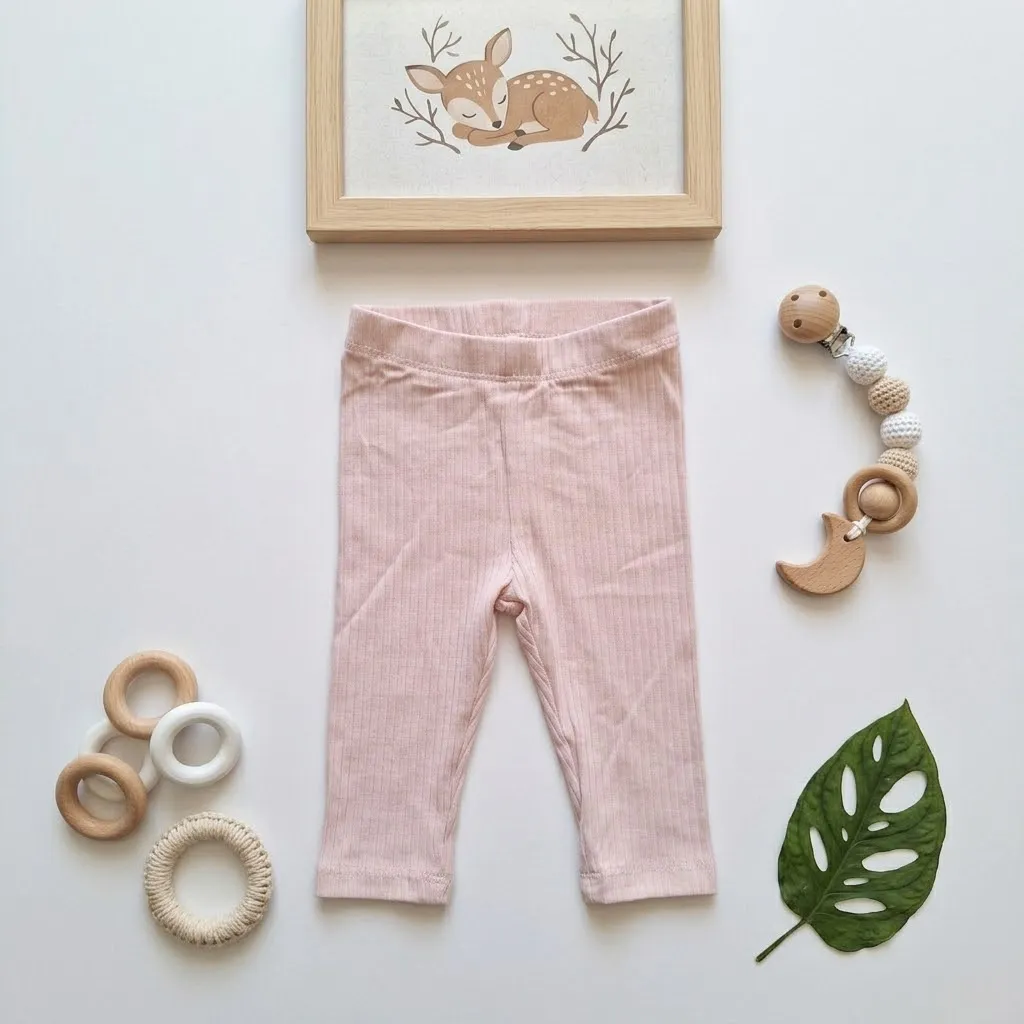 لگ نوزادی وارداتی کبریتی ساده رنگ صورتی برند H&M