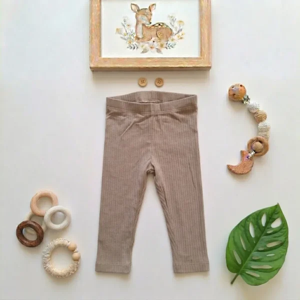 لگ نوزادی وارداتی کبریتی ساده رنگ قهوه ای روشن برند H&M