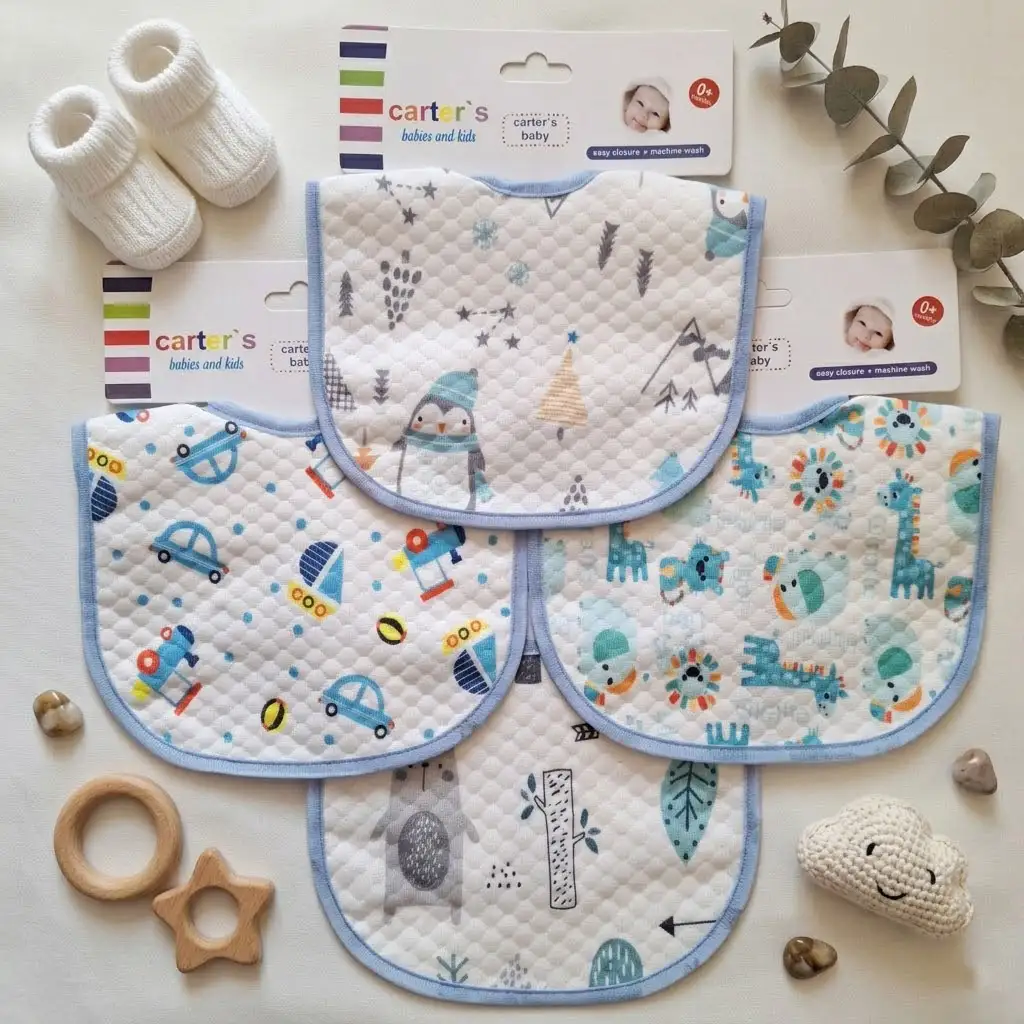 پیشبند نوزادی وارداتی برند کارترز کد 10558