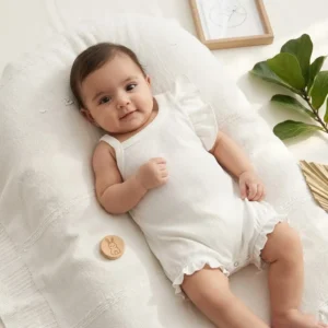 تنخور رامپر یک طرفه دخترانه رنگ سفید کد 10631