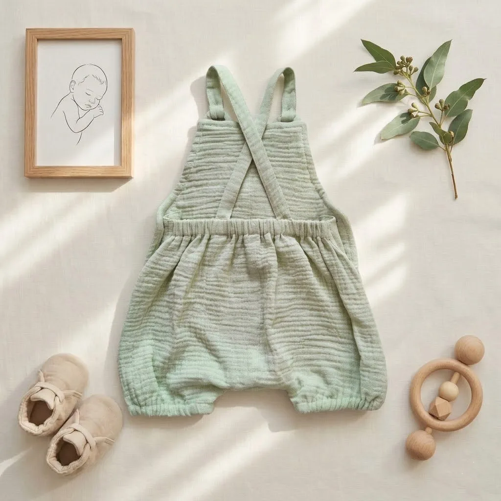 خرید بیلر موسلین پریمیوم رنگ سبز برند totobaby