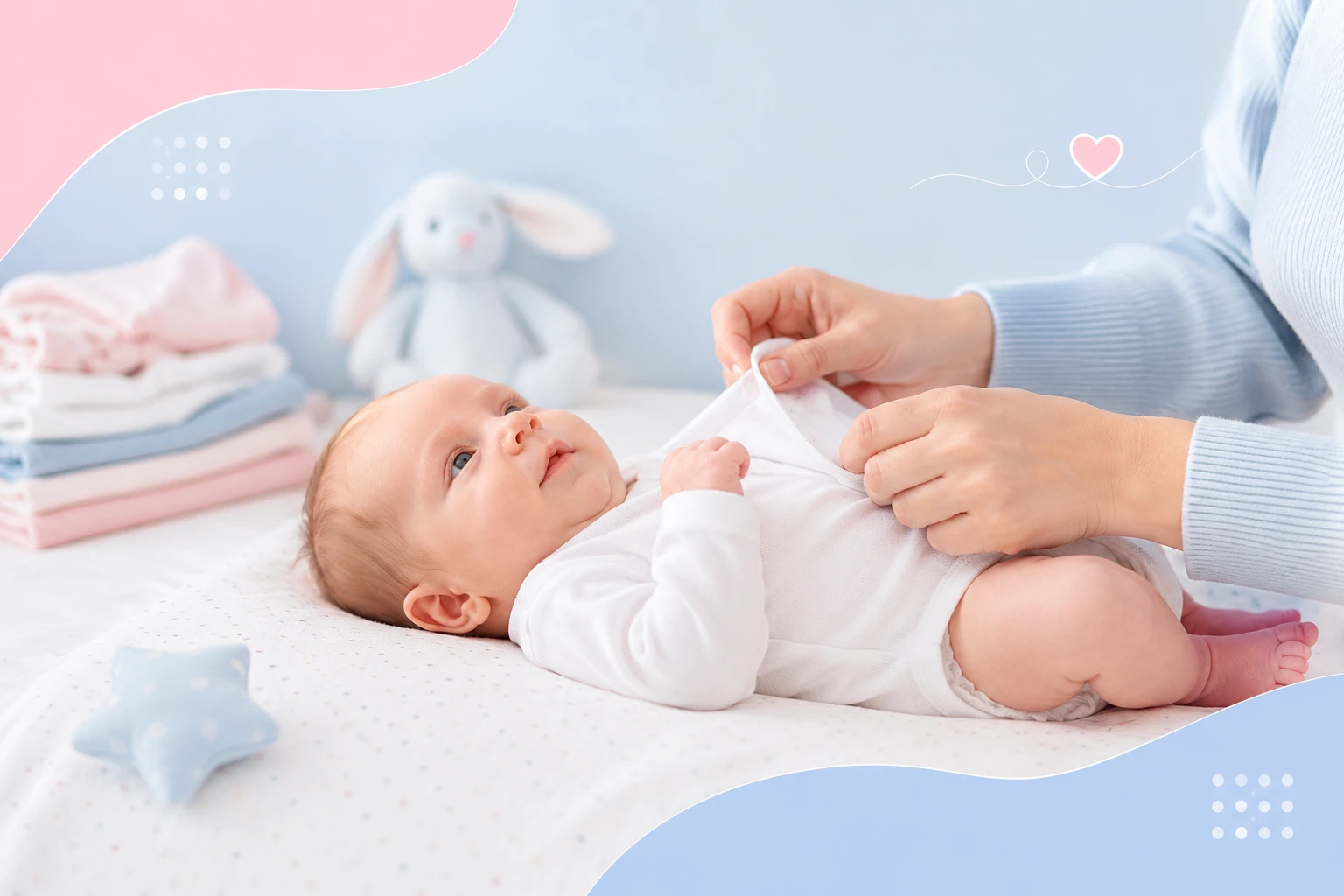 آموزش تصویری نحوه لباس پوشاندن به نوزاد