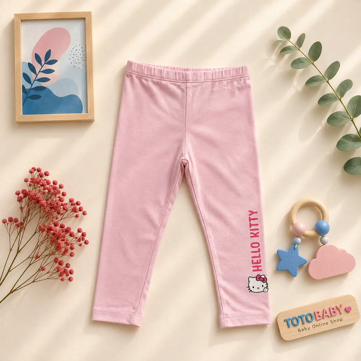 شلوار نوزادی وارداتی طرح HELLO KITTY رنگ صورتی برند HELLO KITTY شلوار نوزادی وارداتی طرح HELLO KITTY رنگ صورتی برند HELLO KITTY