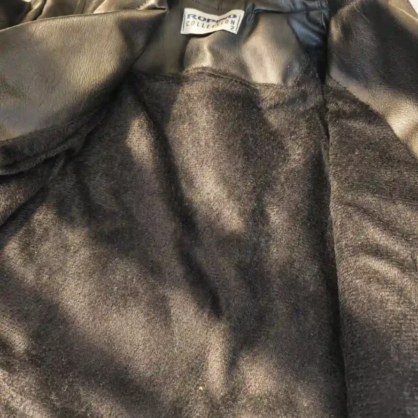 کت چرم نوزادی رنگ مشکی کد 10914 - Image 2